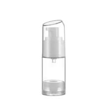 Plastic  PP 30ml 50ml Airless Emulsion Bottle With Inclined cover